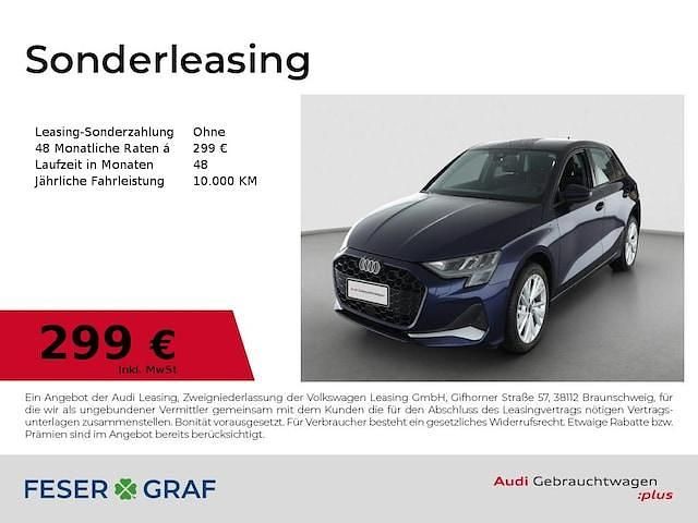 Navarrablau metallic Gebraucht 2024 Audi A3 Advanced Plus Limousine | 32.990 € (Fairer Preis) - Bild 1/4
