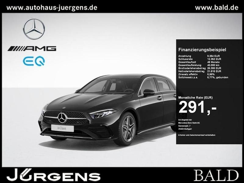 Unilack nachtschwarz Gebraucht 2024 Mercedes A180 AMG Limousine | 30.880 € (Fairer Preis) - Bild 1/4