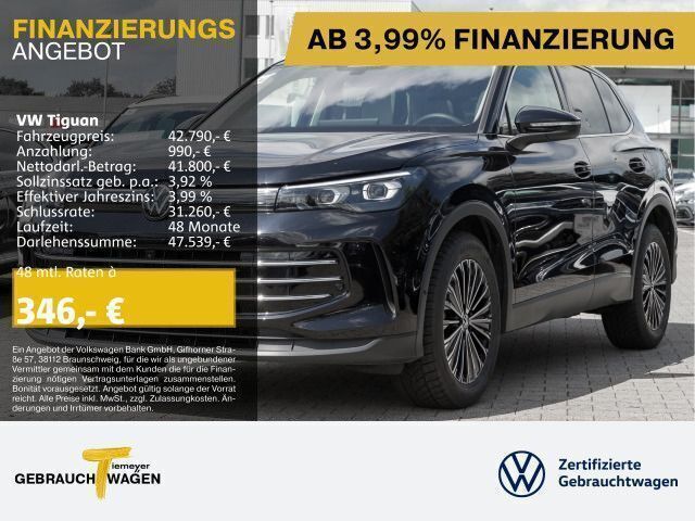 Schwarz Gebraucht 2024 VW Tiguan Elegance SUV | 42.790 € (Etwas zu teuer) - Bild 1/4