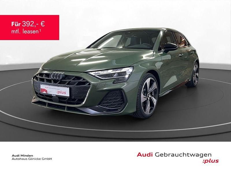 Grün Gebraucht 2024 Audi A3 Sportback S-Line Limousine | 39.480 € (Fairer Preis) - Bild 1/3