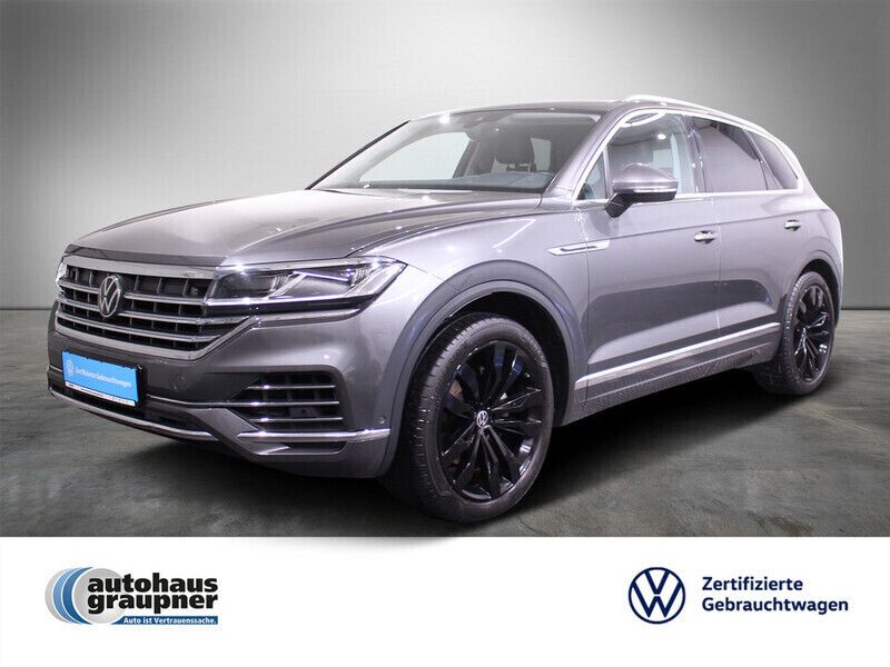 Grau / siliziumgrau (metallic) Gebraucht 2020 VW Touareg Elegance SUV | 40.662 € (Fairer Preis) - Bild 1/4