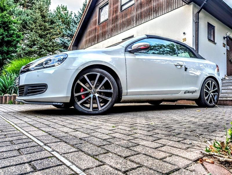 Weiß Gebraucht 2012 VW Golf Cabriolet Exclusive Cabrio | 10.300 € (Superpreis) - Bild 1/4