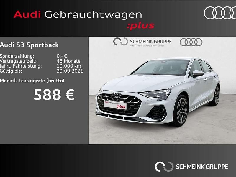 Gletscherweiß metallic Gebraucht 2024 Audi S3 Ambiente Limousine | 49.490 € (Fairer Preis) - Bild 1/3