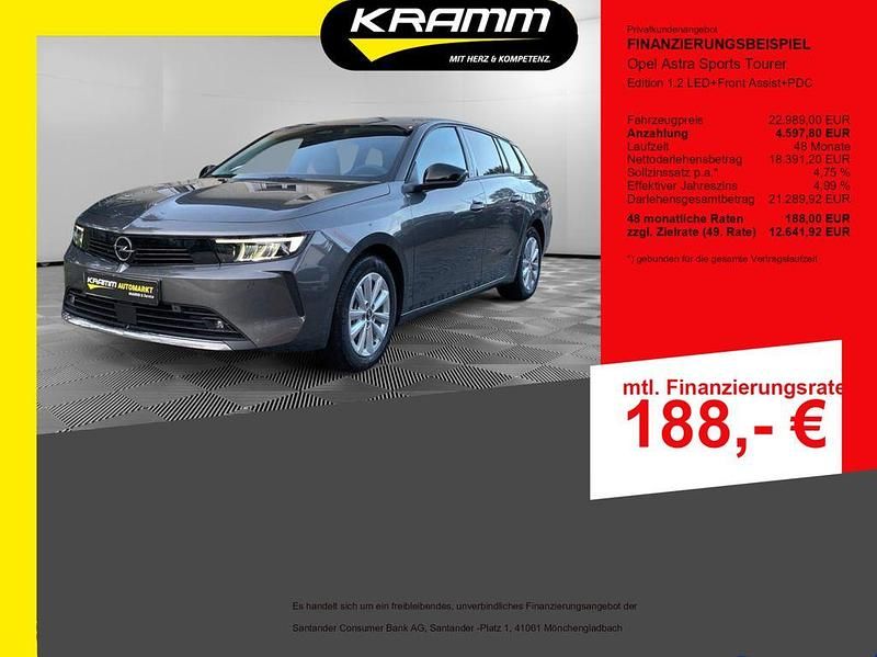 Gebraucht Opel Astra Edition 131 PS (96 kW) 2024 Grau Kombi