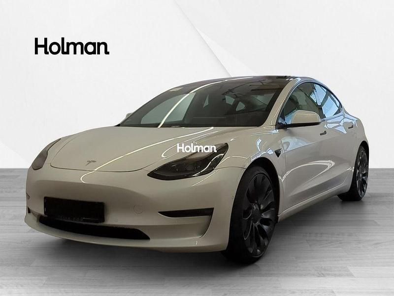 Weiß Gebraucht 2021 Tesla Model 3 Performance Limousine | 26.049 € (Superpreis) - Bild 1/4