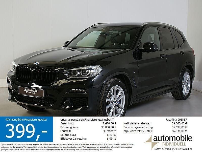 Saphirschwarz met. Gebraucht 2021 BMW X3 M Sport SUV | 34.740 € (Guter Preis) - Bild 1/4
