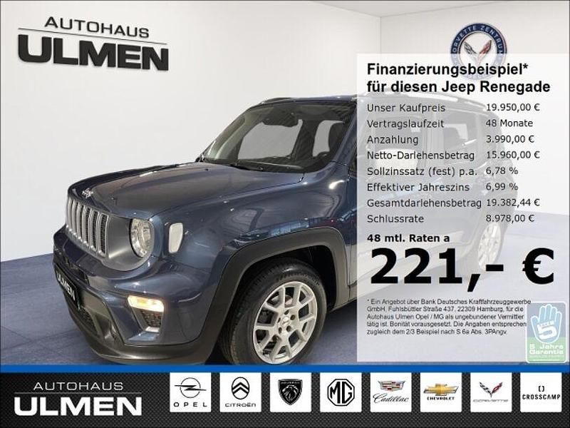 Blau Gebraucht 2022 Jeep Renegade Limited SUV | 19.950 € (Fairer Preis) - Bild 1/4