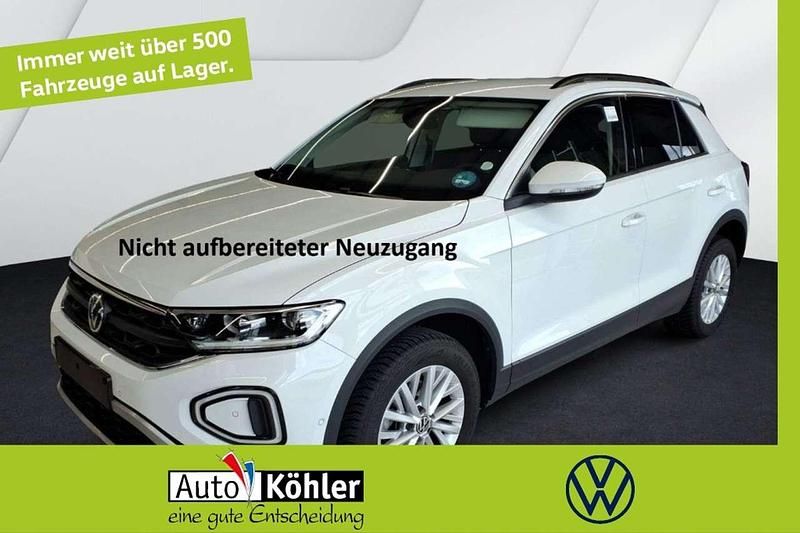 Pure white Gebraucht 2024 VW T-Roc Life SUV | 20.920 € (Superpreis) - Bild 1/3