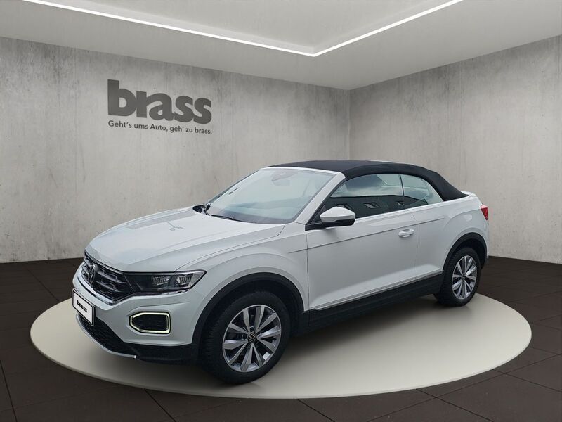 Pure white/schwarz Gebraucht 2021 VW T-Roc Cabriolet Style Cabrio | 21.300 € (Fairer Preis) - Bild 1/4