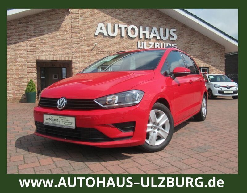 Rot Gebraucht 2014 VW Golf Sportsvan Trendline Van / Kleinbus | 12.900 € (Fairer Preis) - Bild 1/2