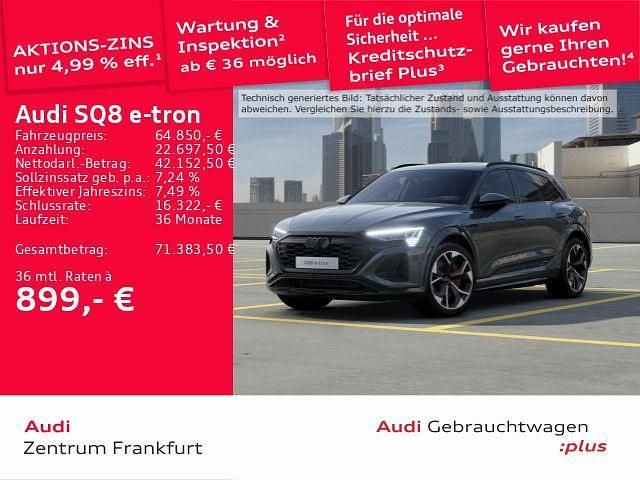 Chronosgrau metallic Gebraucht 2023 Audi SQ8 e-tron Ambiente SUV | 64.850 € - Bild 1/3