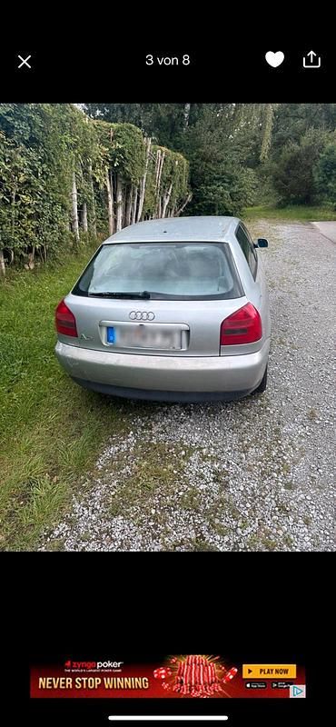 Gebraucht Audi A3 101 PS (74 kW) 1998 Silber Kleinwagen