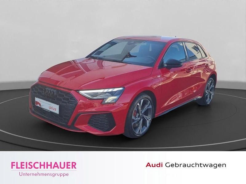 Rot Gebraucht 2022 Audi A3 Sportback e-tron S-Line Kleinwagen | 23.330 € (Guter Preis) - Bild 1/4