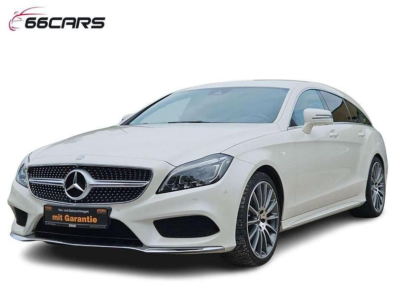 Diamantweiss Gebraucht 2014 Mercedes CLS350 AMG line Kombi | 22.480 € (Fairer Preis) - Bild 1/4