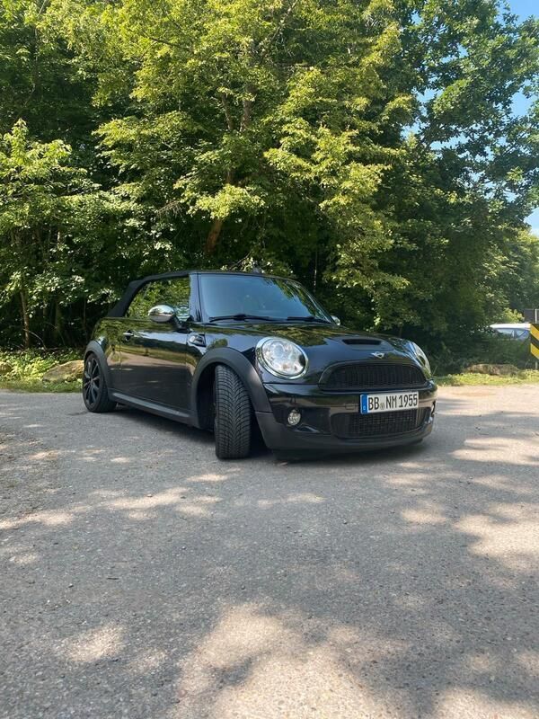 Schwarz Gebraucht 2009 Mini John Cooper Works Cabriolet Cabrio | 7.150 € - Bild 1/4