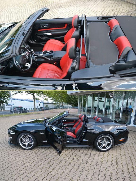 Schwarz Gebraucht 2018 Ford Mustang GT Convertible Cabrio | 44.980 € (Teuer) - Bild 1/4