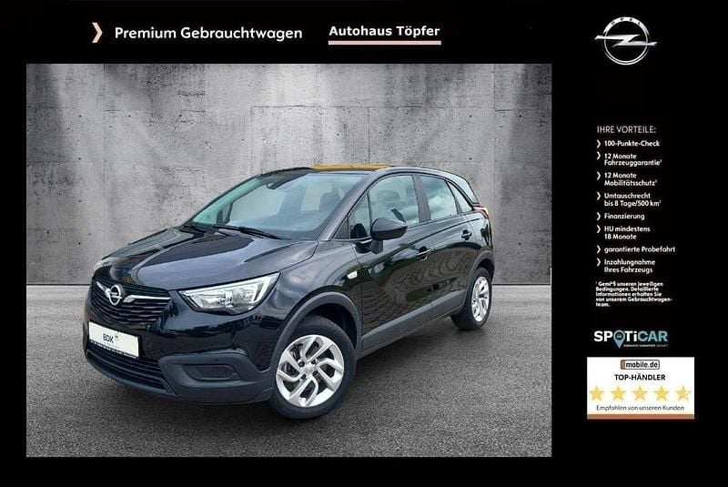 Gebraucht Opel Crossland X Edition 131 PS (96 kW) 2017 Premium "onyx schwarz" SUV