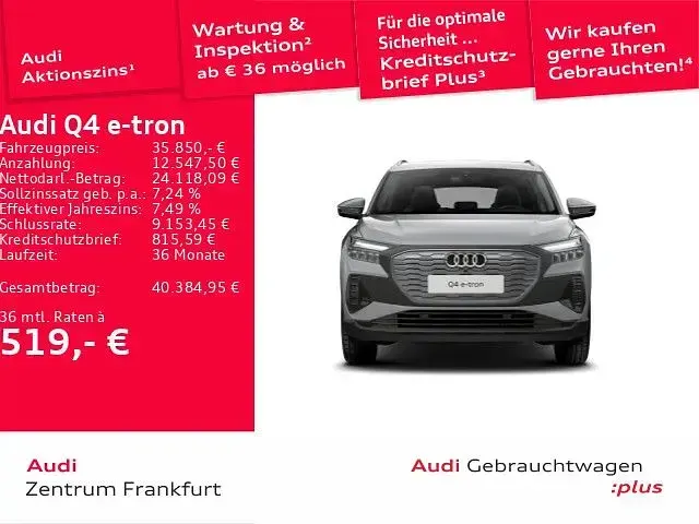 Używany Audi Q4 e-tron Ambiente 150 kW (204 KM) 2025 Szary SUV