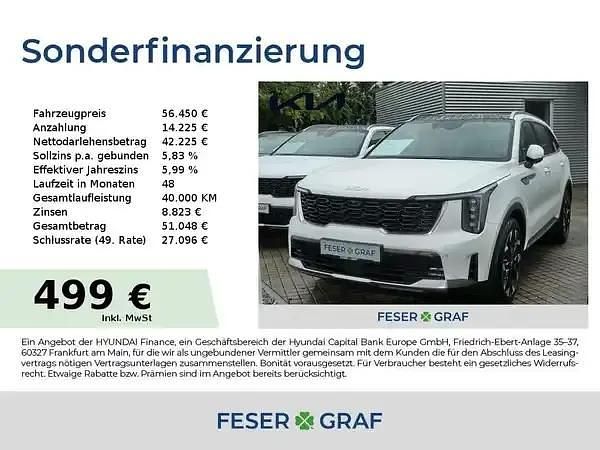 Snow white pearl Neu 2025 Kia Sorento SUV | 59.990 € (Fairer Preis) - Bild 1/4