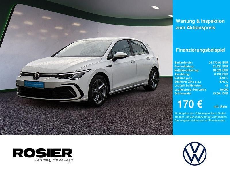 Weiss / pure white Gebraucht 2022 VW Golf VIII R-line Limousine | 24.770 € (Guter Preis) - Bild 1/4