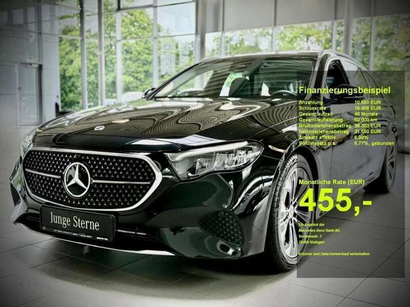 Schwarz Gebraucht 2023 Mercedes E200 Avantgarde Limousine | 39.290 € (Guter Preis) - Bild 1/3