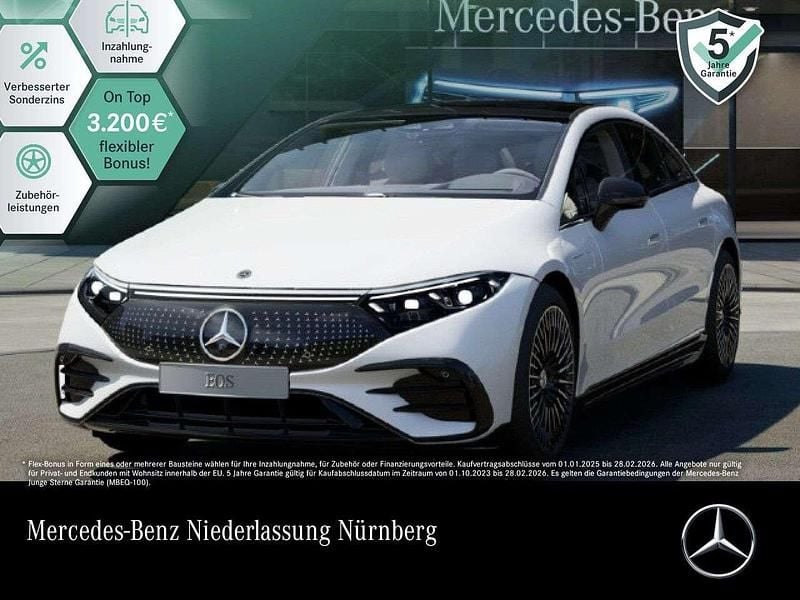 Weiß Gebraucht 2022 Mercedes EQS580 AMG Line Premium Plus Limousine | 79.990 € - Bild 1/3
