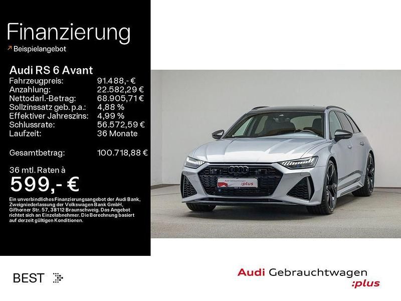 Gebraucht Audi RS6 Sport 600 PS (441 kW) 2022 Florettsilber metallic (metallic) Kombi