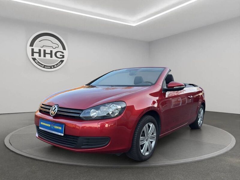 Rot Gebraucht 2013 VW Golf Cabriolet Cabrio | 8.490 € (Guter Preis) - Bild 1/4