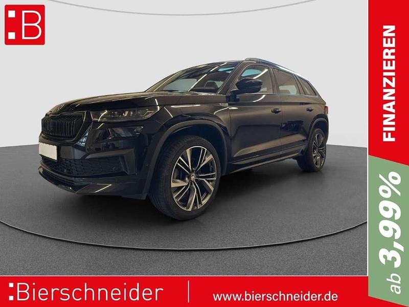 Schwarz Gebraucht 2023 Skoda Kodiaq SportLine SUV | 45.850 € (Teuer) - Bild 1/3