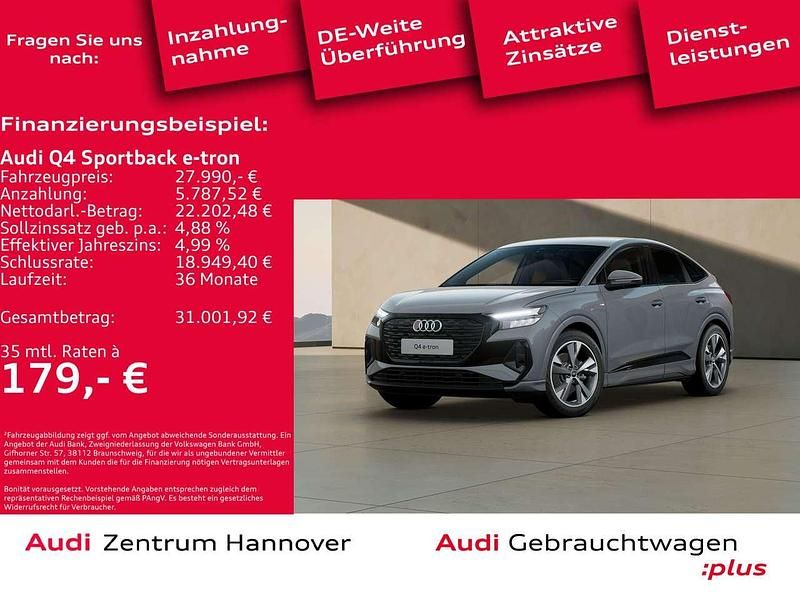 C2 kieselgrau Gebraucht 2022 Audi Q4 e-tron SUV | 27.990 € (Etwas zu teuer) - Bild 1/4