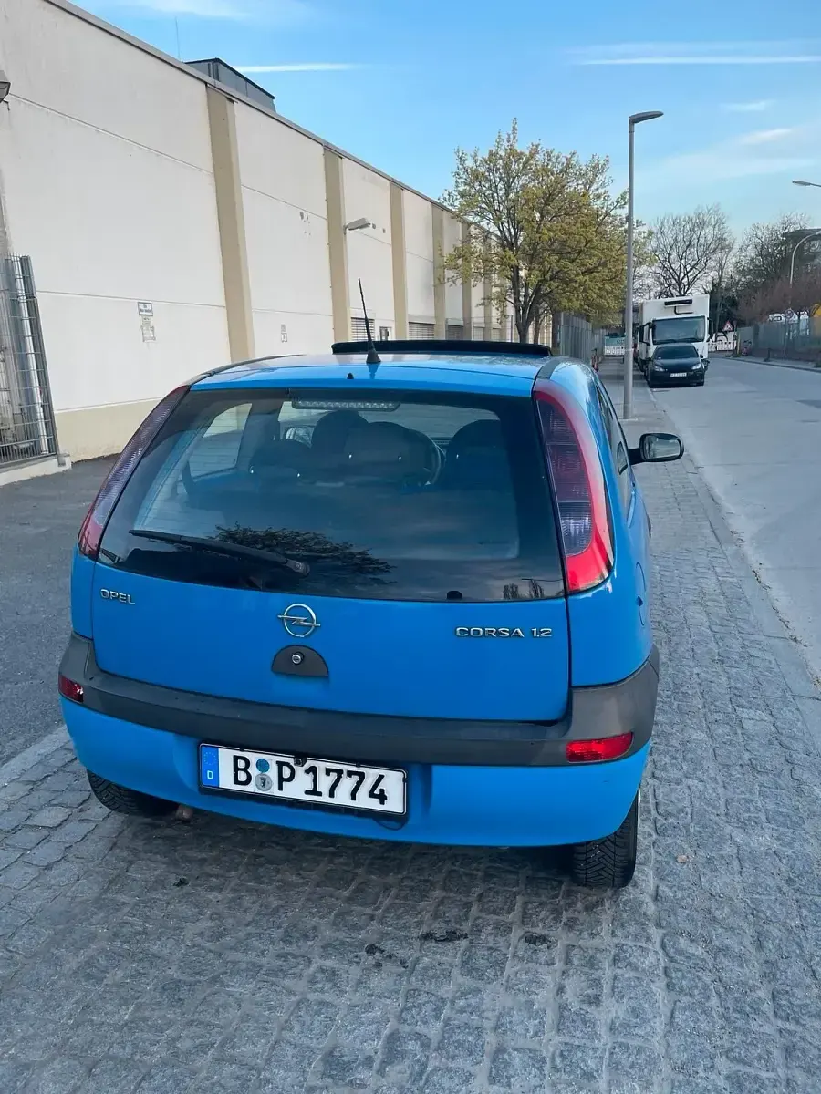 Gebraucht Opel Corsa 75 PS (55 kW) 2001 Blau Kleinwagen