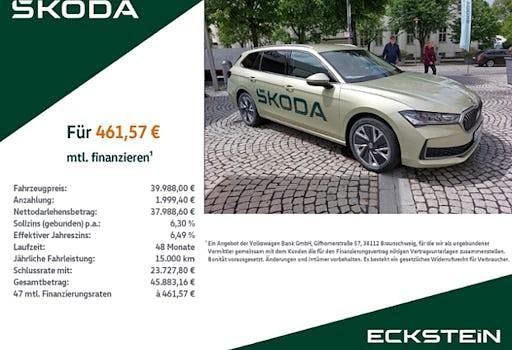 Gebraucht Skoda Superb Selection 150 PS (110 kW) 2024 Ice tea gelb metallic Kombi