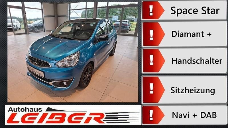 Blau Gebraucht 2020 Mitsubishi Space Star Diamant Edition Kleinwagen | 6.900 € (Superpreis) - Bild 1/4