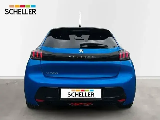 Gebraucht Peugeot e-208 Allure 100 kW (136 PS) 2023 Blau/typ aussenverkleidung met Kleinwagen