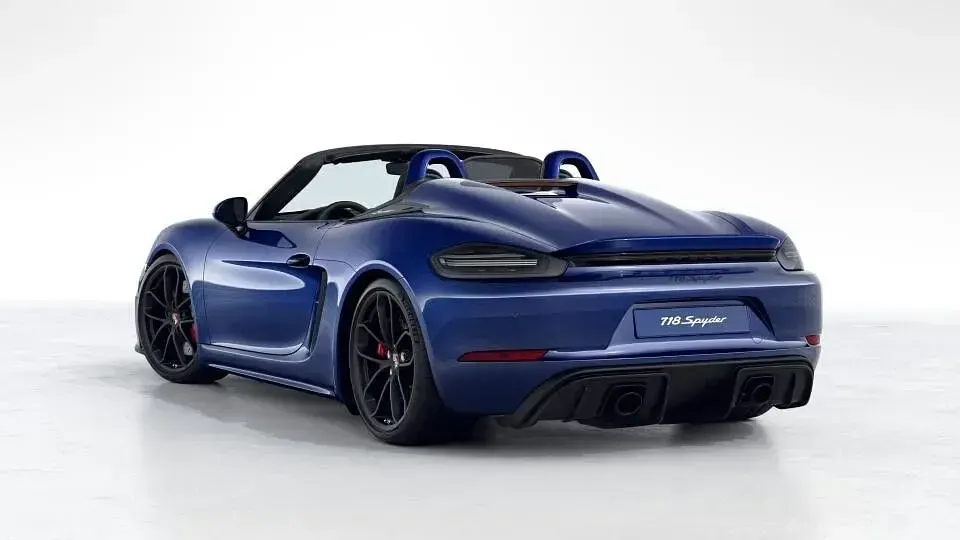 Gebraucht Porsche Boxster Spyder 420 PS (308 kW) 2021 Blau Cabrio