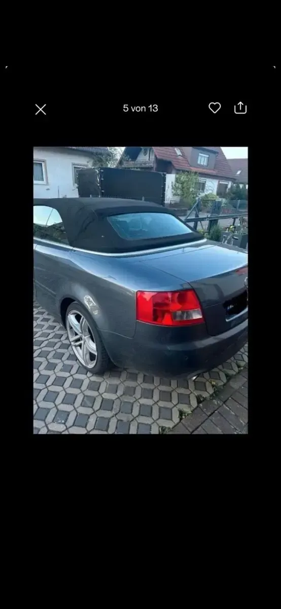 Używany Audi A4 Cabriolet S-Line 220 KM (161 kW) 2003 Szary Kabriolet