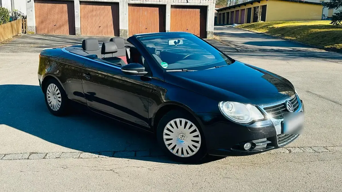 Brugt VW Eos 122 HK (89 kW) 2008 Sort Cabriolet