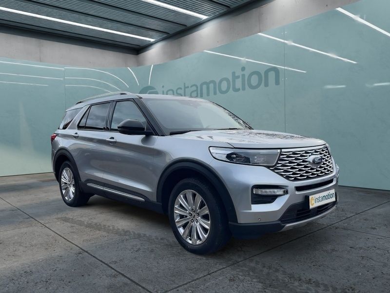 Silber Gebraucht 2021 Ford Explorer SUV | 49.790 € - Bild 1/3