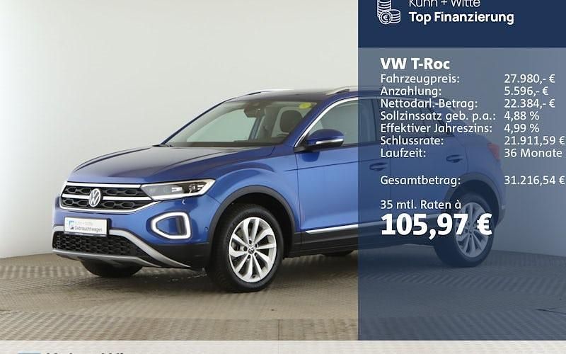 Gebraucht VW T-Roc Style 150 PS (110 kW) 2024 Blau SUV