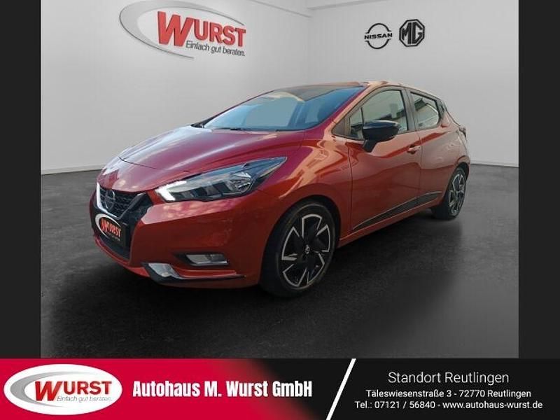 Rot Gebraucht 2022 Nissan Micra Kleinwagen | 16.490 € (Fairer Preis) - Bild 1/4