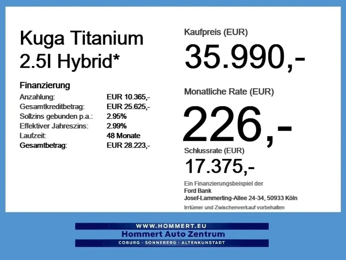 Nowe Ford Kuga Titanium 179 KM (131 kW) 2026 Srebrny SUV