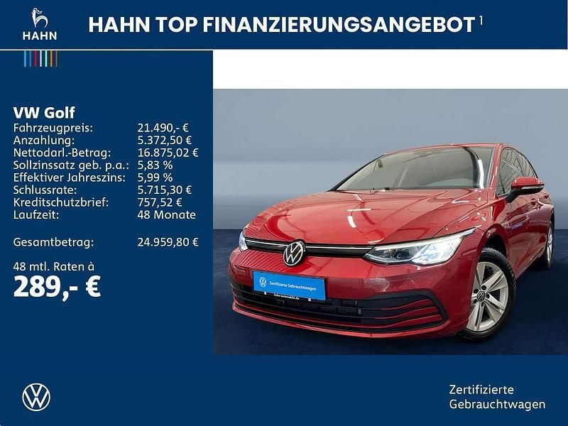 Gebraucht VW Golf VIII Life 110 PS (80 kW) 2023 Kings red metallic Limousine