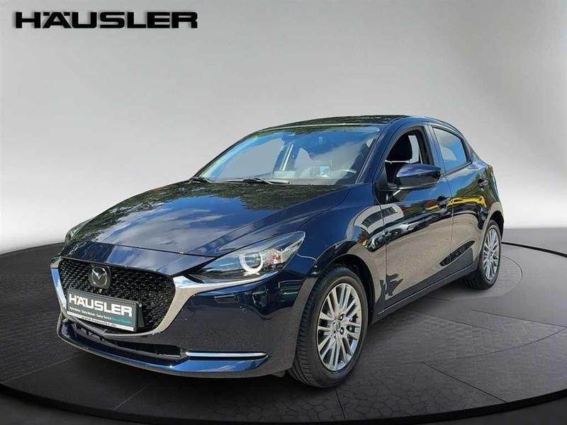 Mitternachtsblau metallic Gebraucht 2021 Mazda 2 Sports-Line Kleinwagen | 15.990 € (Fairer Preis) - Bild 1/4