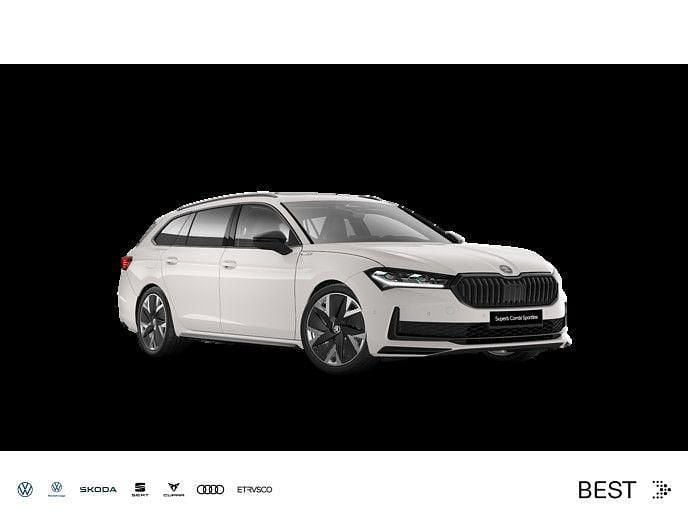 Purity weiss Neu 2025 Skoda Superb SportLine Kombi | 55.490 € (Teuer) - Bild 1/4