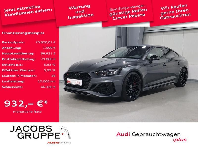 Daytonagrau perleffekt Gebraucht 2023 Audi RS5 Sportback Ambiente Limousine | 70.820 € (Etwas zu teuer) - Bild 1/4