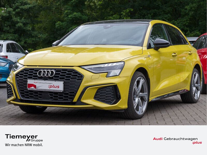 Gelb Gebraucht 2020 Audi A3 Sportback e-tron S-Line Limousine | 25.780 € (Fairer Preis) - Bild 1/4