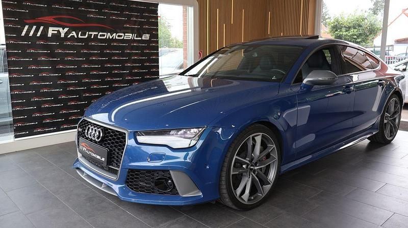 Blau Gebraucht 2016 Audi RS7 Performance Kleinwagen | 52.900 € (Teuer) - Bild 1/4