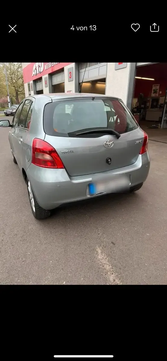 Gebraucht Toyota Yaris 87 PS (63 kW) 2008 Grau Kleinwagen