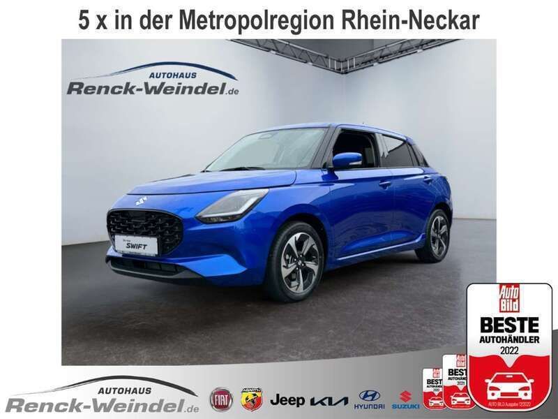 Frontier blue pearl metallic Gebraucht 2024 Suzuki Swift Comfort+ Kleinwagen | 21.989 € (Teuer) - Bild 1/4