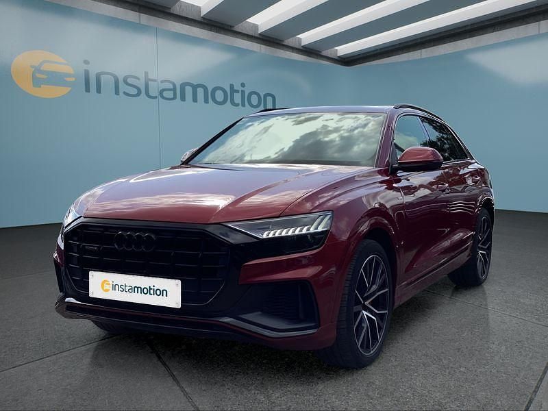 Rot Gebraucht 2021 Audi Q8 S-Line SUV | 68.299 € (Teuer) - Bild 1/4